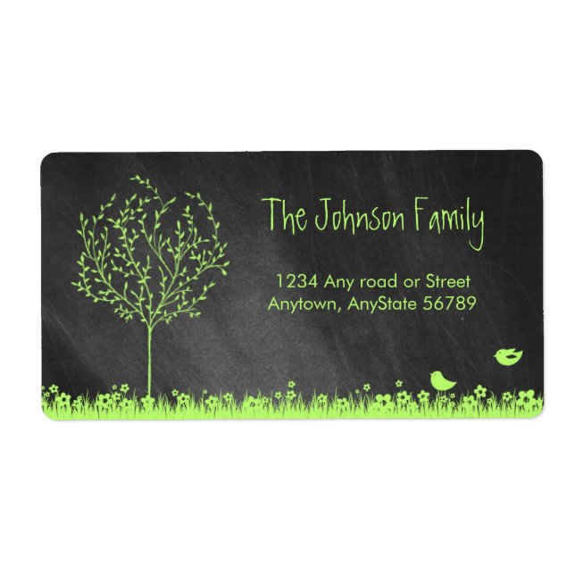 Chalkboard Address Label (Front)