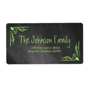 Chalkboard Address Label