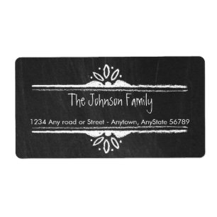 Chalkboard Address Label