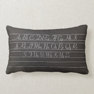 Chalkboard Alphabet Pillow