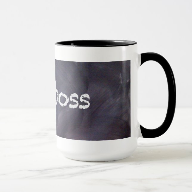 Chalkboard and Chalk Boss Coffee Mug (Right)