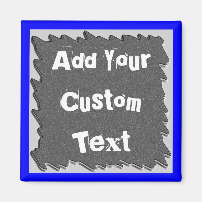 Chalkboard And Wild Border Cut Out Cool Magnet (Front)