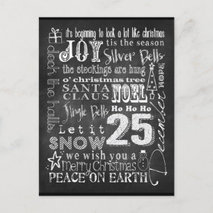 Chalkboard Art Postcard