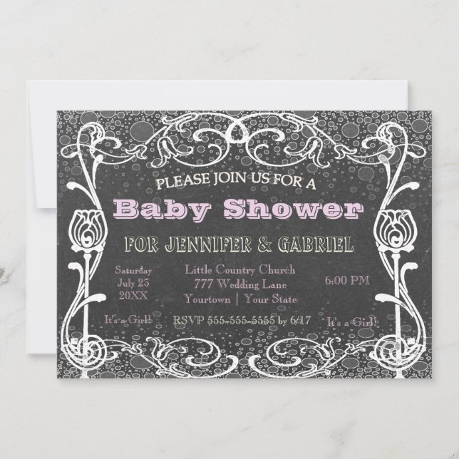 Chalkboard | Baby Shower Invitation (Front)