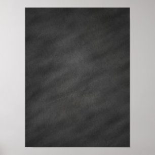 Chalkboard Background Grey Black Chalk Board Blank Poster