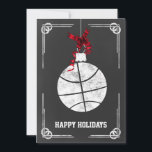 chalkboard basketball player Christmas Cards<br><div class="desc">chalkboard basketball ornament Holiday Greeting Cards by interest. Professional holiday cards are industry specific holiday greetings cards. These occupation specific holiday cards will add a touch of uniqueness to your Holiday greetings</div>