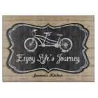 Chalkboard Bicycle for Two Wooden Fence Boards