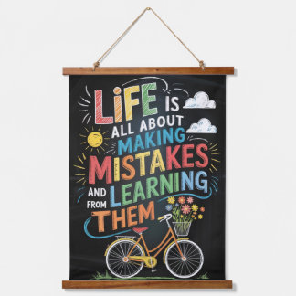 “Chalkboard Bike Inspiration – Life’s Mistakes & L Hanging Tapestry
