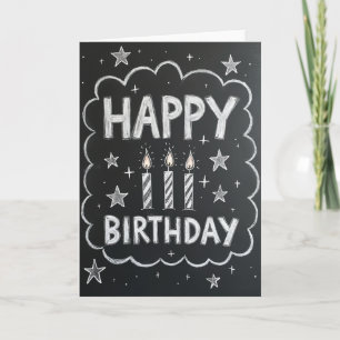 Chalkboard Birthday Card