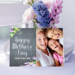 Chalkboard Bloom Mothers Day Photo Card<br><div class="desc">Make her feel loved with this sweet Mother's Day card from Berry Berry Sweet.</div>
