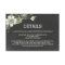 Chalkboard Blooms Wedding Enclosure Cards