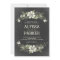 Chalkboard Blooms Wedding Invitations