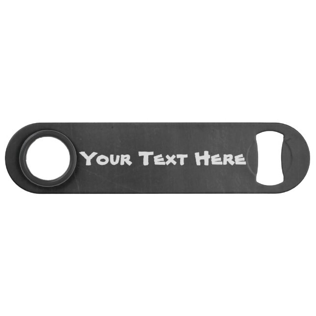 Chalkboard Bottle Opener with your own text (Front (Horizontal))