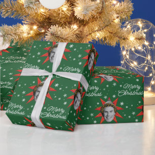 Chalkboard Buddy the Elf   Starburst Pattern Wrapping Paper