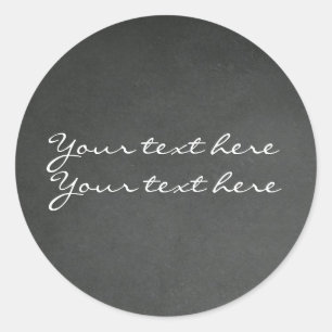 Chalkboard Chalk Custom Party Favour Stickers