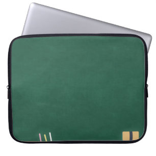 Chalkboard chalk eraser classroom laptop sleeve