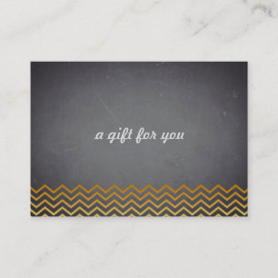 Chalkboard Chevron Salon and Spa Gift Certificate