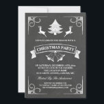 Chalkboard Christmas Deer Tree Bell Holiday Party Invitation<br><div class="desc">Create your perfect invitation with this pre-designed templates, you can easily personalise it to be uniquely yours. For further customisation, please click the "customise further" link and use our easy-to-use design tool to modify this template. If you prefer Thicker papers / Matte Finish, you may consider to choose the Matte...</div>