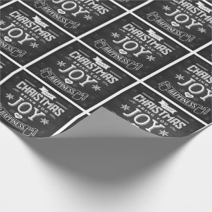 Chalkboard Christmas Joy Wrapping Paper