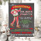 Chalkboard Christmas Pajama Party Invitations
