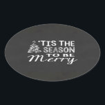 Chalkboard Christmas Sticker<br><div class="desc">Chalkboard Christmas Sticker with Tis the Season to be Jolly</div>