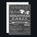 Chalkboard Christmas Ugly sweater Party Invites<br><div class="desc">Fun Chalkboard Christmas Tacky sweater Party Invitations</div>
