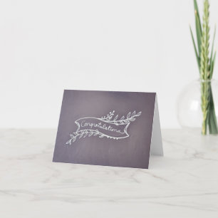 Chalkboard Congratulations Card