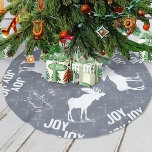 Chalkboard Crossed Arrow Moose Christmas<br><div class="desc">Cute Rustic Animal Crossed Arrow Woodland Moose Christmas Tree Skirt.  Perfect for the Festive Fun Forest Christmas Winter Decor Theme.</div>