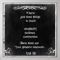 Chalkboard Design with Lao Tzu Inspirational Quote