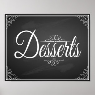 Chalkboard Dessert Table wedding or party print