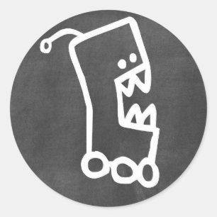 chalkboard doodle stickers