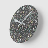 Chalkboard Easter Bunny Doodle Pattern