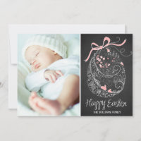 Chalkboard Easter Egg | Happy Easter Photo Card