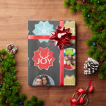 Chalkboard Family Photo Christmas Reindeer Wrapping Paper<br><div class="desc">Merry Little Christmas Family Photo Christmas Holiday  Personalised Family Photos Merry Little Christmas</div>