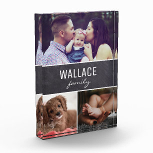 Chalkboard Family photo collage Vertical