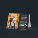 Chalkboard Father's Day Photo Greeting Card<br><div class="desc">Photography courtesy of Rosie Gearheart: http://www.istockphoto.com/user_view.php?id=782914</div>