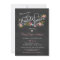 Chalkboard Floral Bridal Shower Invitations
