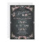 Chalkboard Floral Vintage Bold Wedding