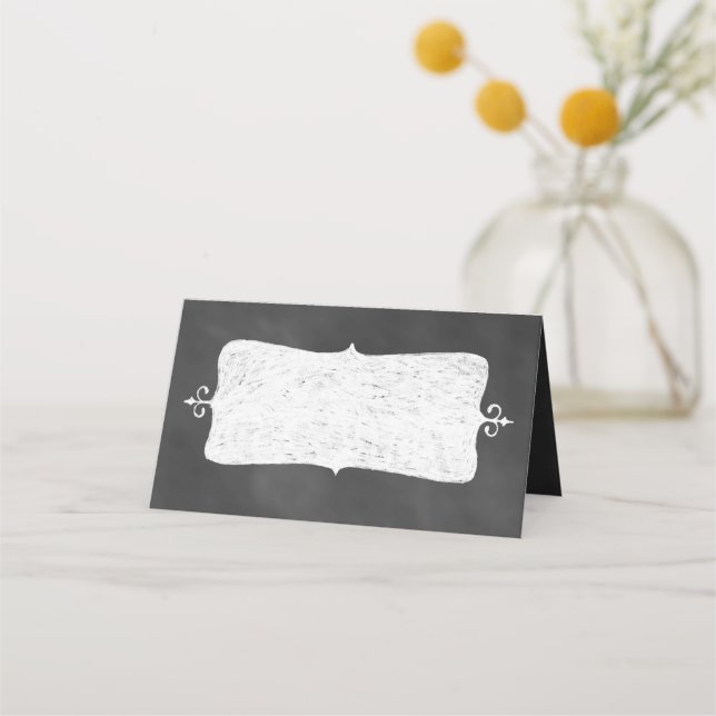 Chalkboard Folded Place Cards (Front)