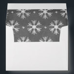 Chalkboard Greetings Collection Envelope<br><div class="desc">Personalise your envelopes with your return address and a handdrawn snowflake pattern on a trendy chalkboard background for the envelope liner.</div>