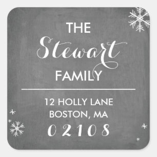 Chalkboard Greetings Collection Square Sticker