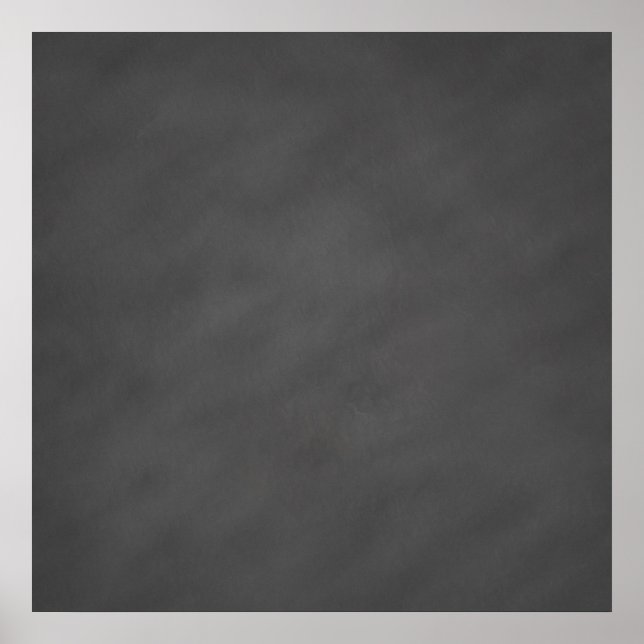 Chalkboard Grey Background Grey Chalk Board Black Poster (Front)