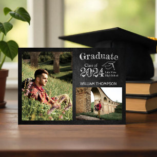 Chalkboard High School Photo Grad Announcement