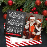 Chalkboard HO HO HO Holiday Christmas Photo Card<br><div class="desc">Designed by fat*fa*tin. Easy to customise with your own text, photo or image. For custom requests, please contact fat*fa*tin directly. Custom charges apply. Designed by fat*fa*tin. Easy to customise with your own text, photo or image. For custom requests, please contact fat*fa*tin directly. Custom charges apply. www.zazzle.com/fat_fa_tin www.zazzle.com/color_therapy www.zazzle.com/fatfatin_blue_knot www.zazzle.com/fatfatin_red_knot www.zazzle.com/fatfatin_mini_me...</div>