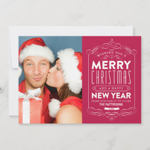 CHALKBOARD HOLIDAYS   HOLIDAY PHOTO CARD