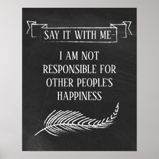 Chalkboard, Inspirational Quote Poster