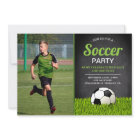 Chalkboard Kids Soccer Birthday Party Photo