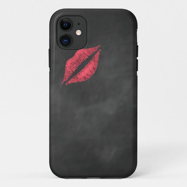 Chalkboard Kiss iPhone 5 Case-Mate ID Case (Back)