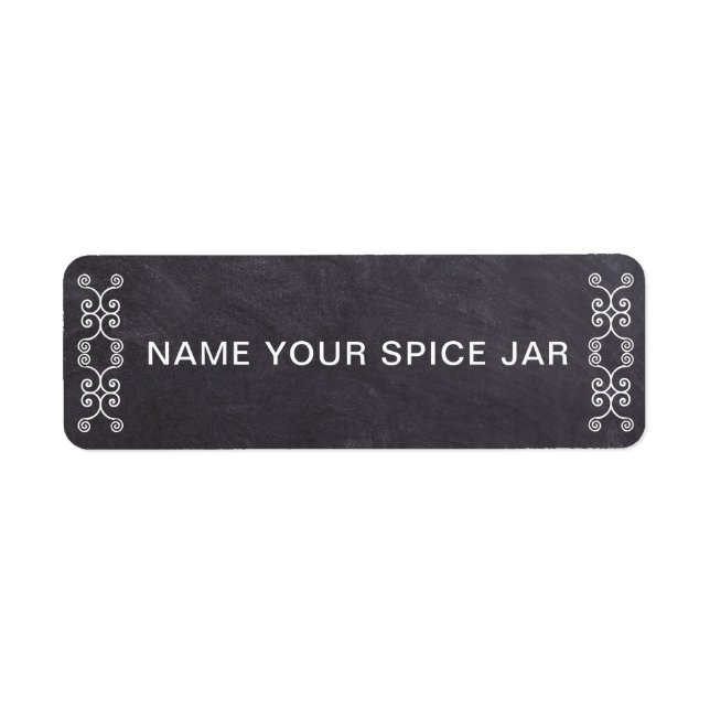 Chalkboard Kitchen Spice Jar (Front)