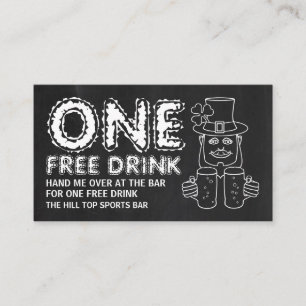 Chalkboard Leprechaun, St Patrick's Day Ticket